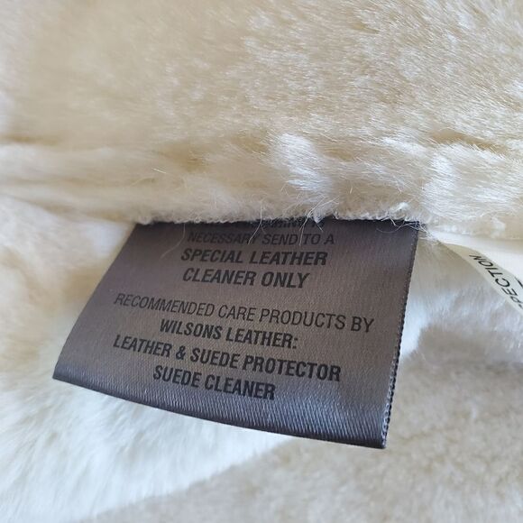 Wilsons Leather Women's Hooded Suede Jacket Brown Tan Size Large Penny Lane Y2K - Picture 6 of 9